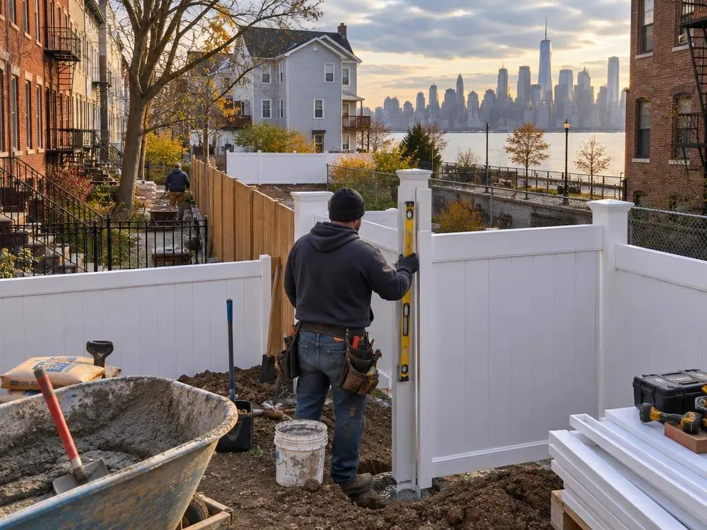 Vinyl Fence Installation in Jersey City, NJ