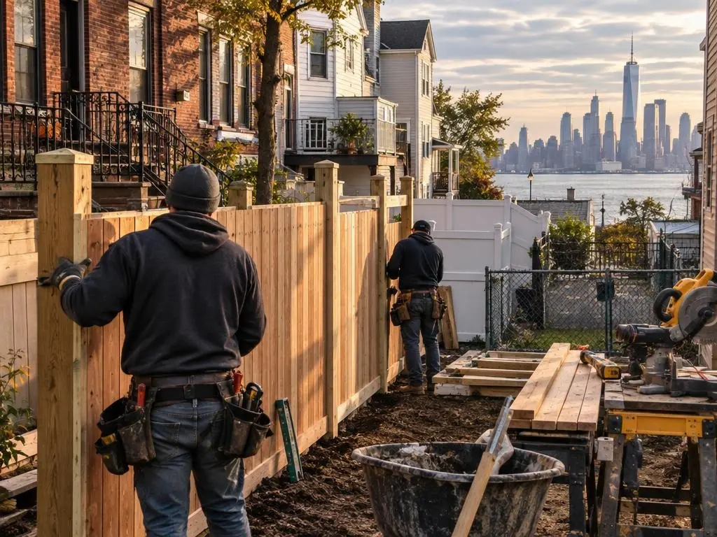 Wood Fence Installation in Jersey City, NJ